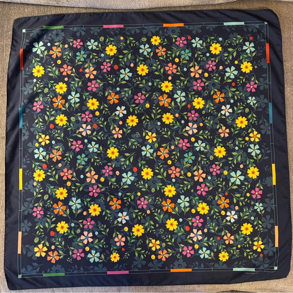 Finders Seekers Floral Furoshiki/Bandana/Gift Cloth